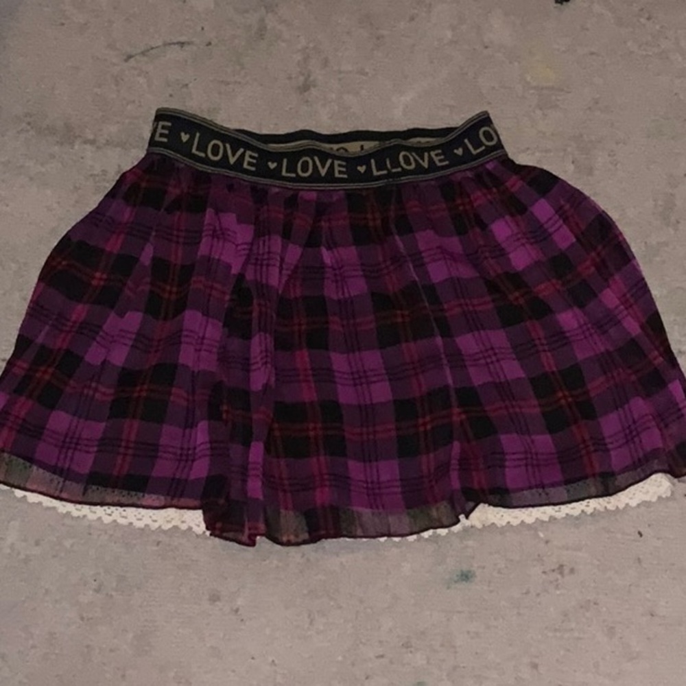 Jessica Simpson plaid skirt